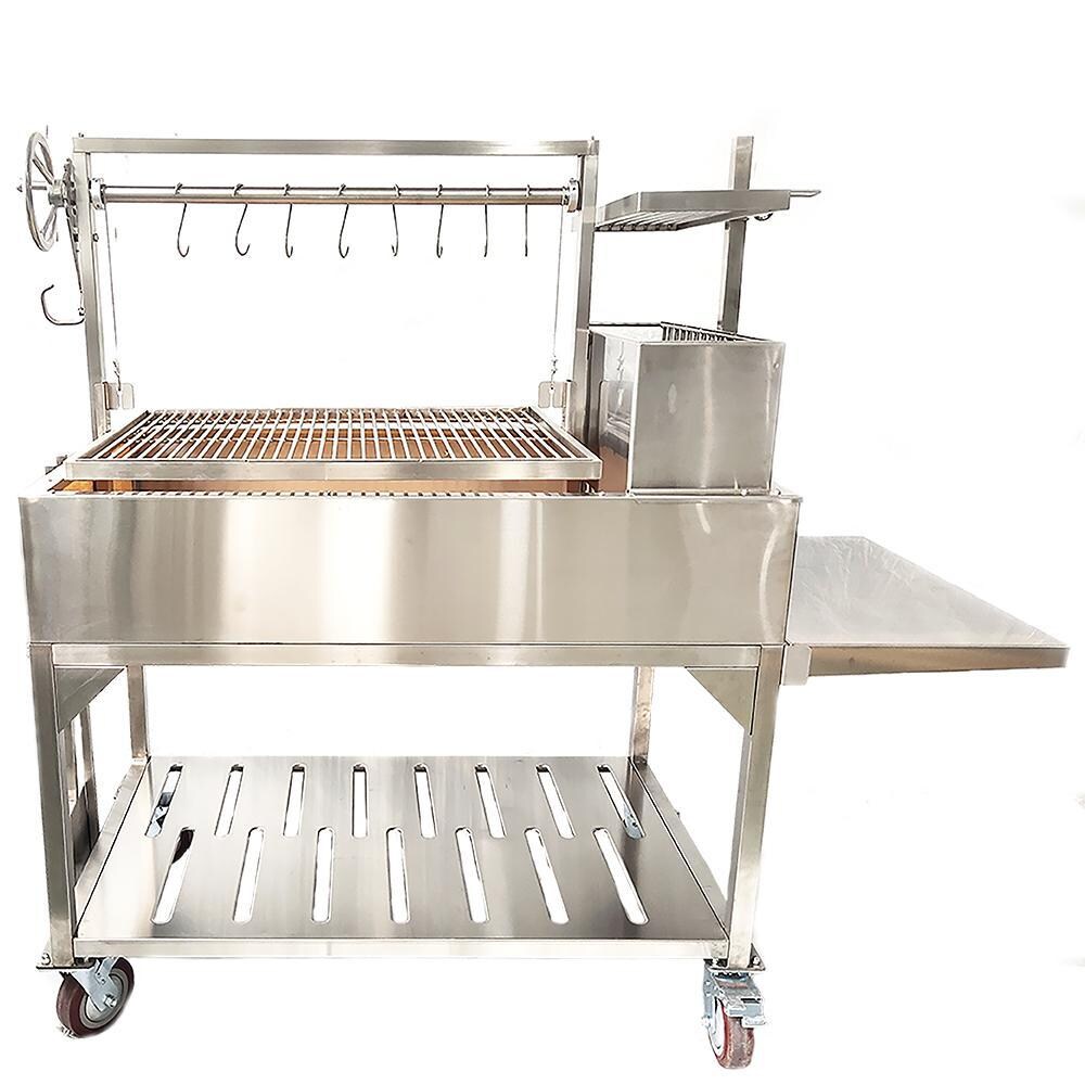 Tagwood BBQ BBQ23SS XL Argentine Santa Maria Wood Fire & Charcoal Grill - Back View thumbnail