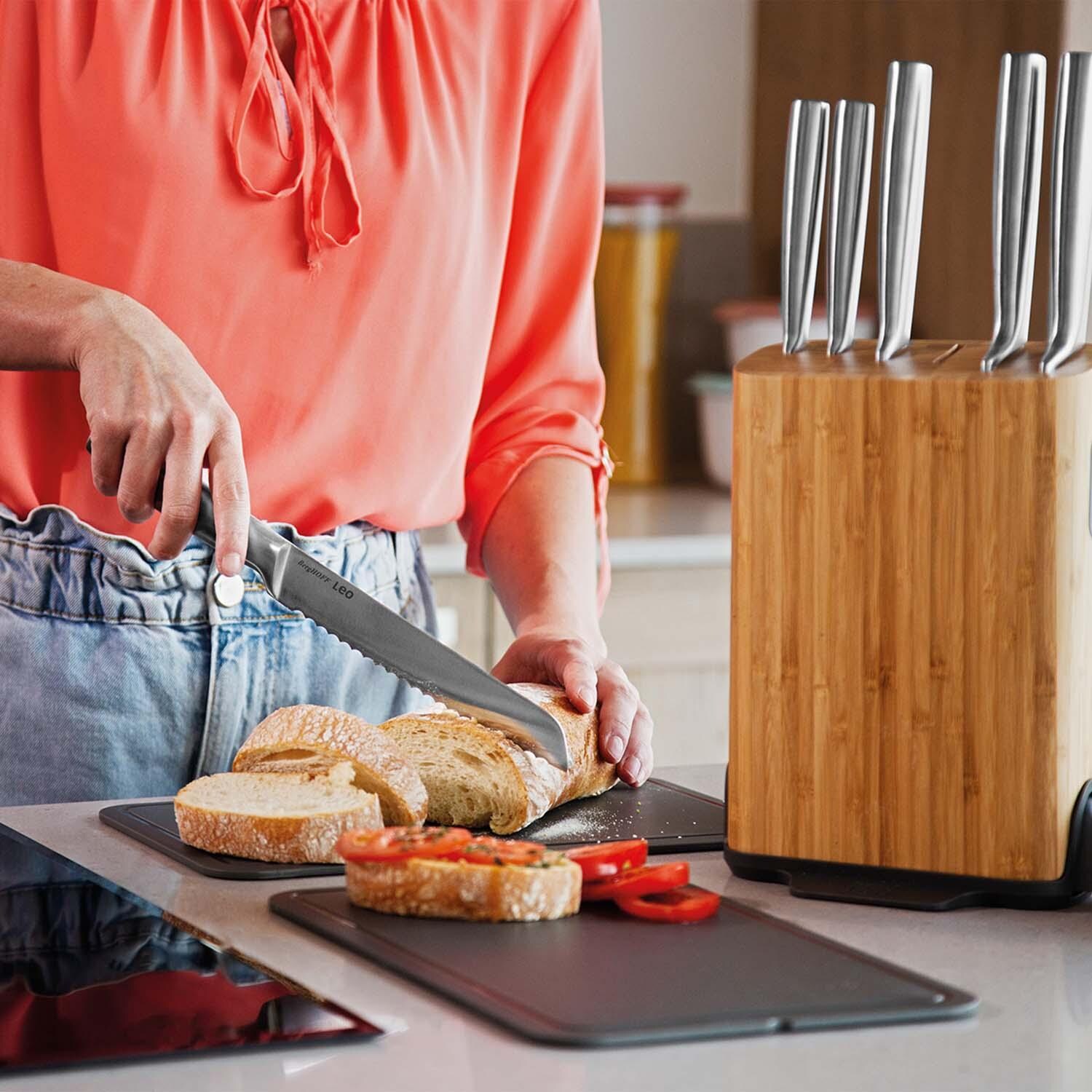 BergHOFF Leo Legacy 3 Pc Stainless Steel Cutlery Set - Bread Knife - Lifestyle thumbnail