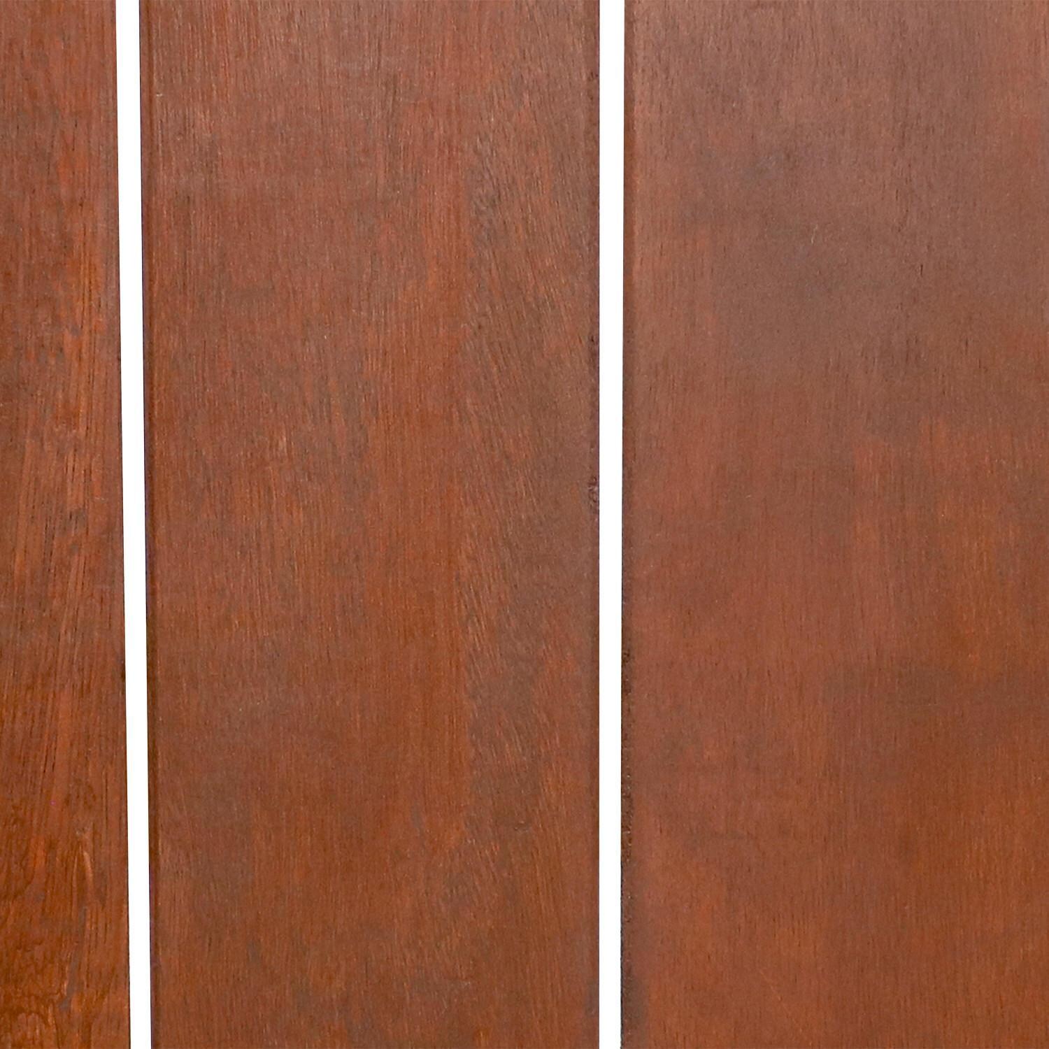 Ultimate Patio 3-Piece Meranti Outdoor Bar Set with Teak Oil Finish - Wood Finish Detail thumbnail