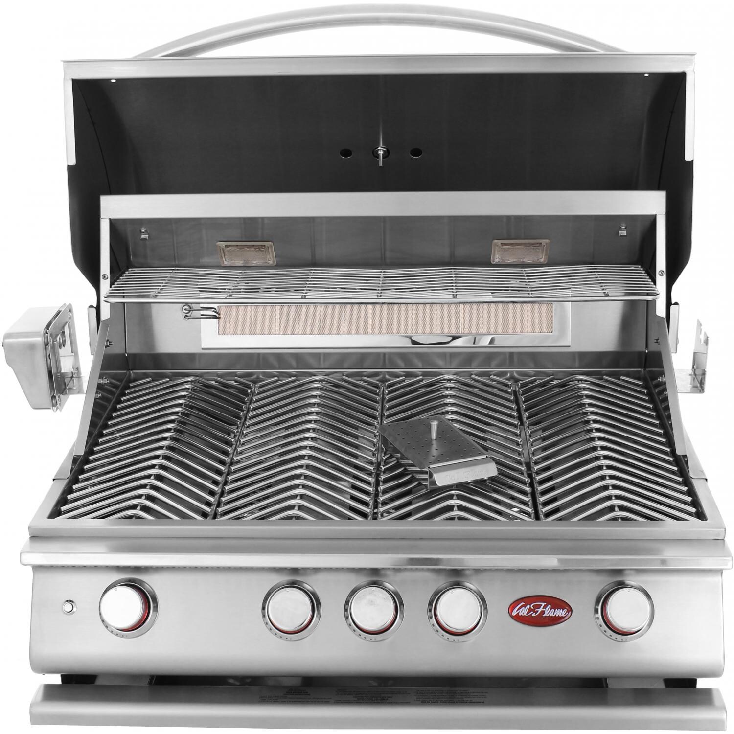 Cal Flame P4 4 Burner Built-In Natural Gas Gas Grill - Open thumbnail
