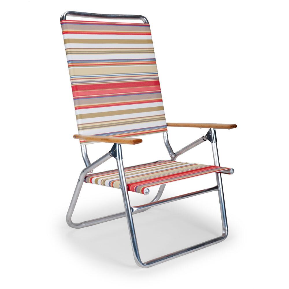 Light N Easy High Boy Folding Aluminum Beach Chair By Telescope Casual - Fiesta