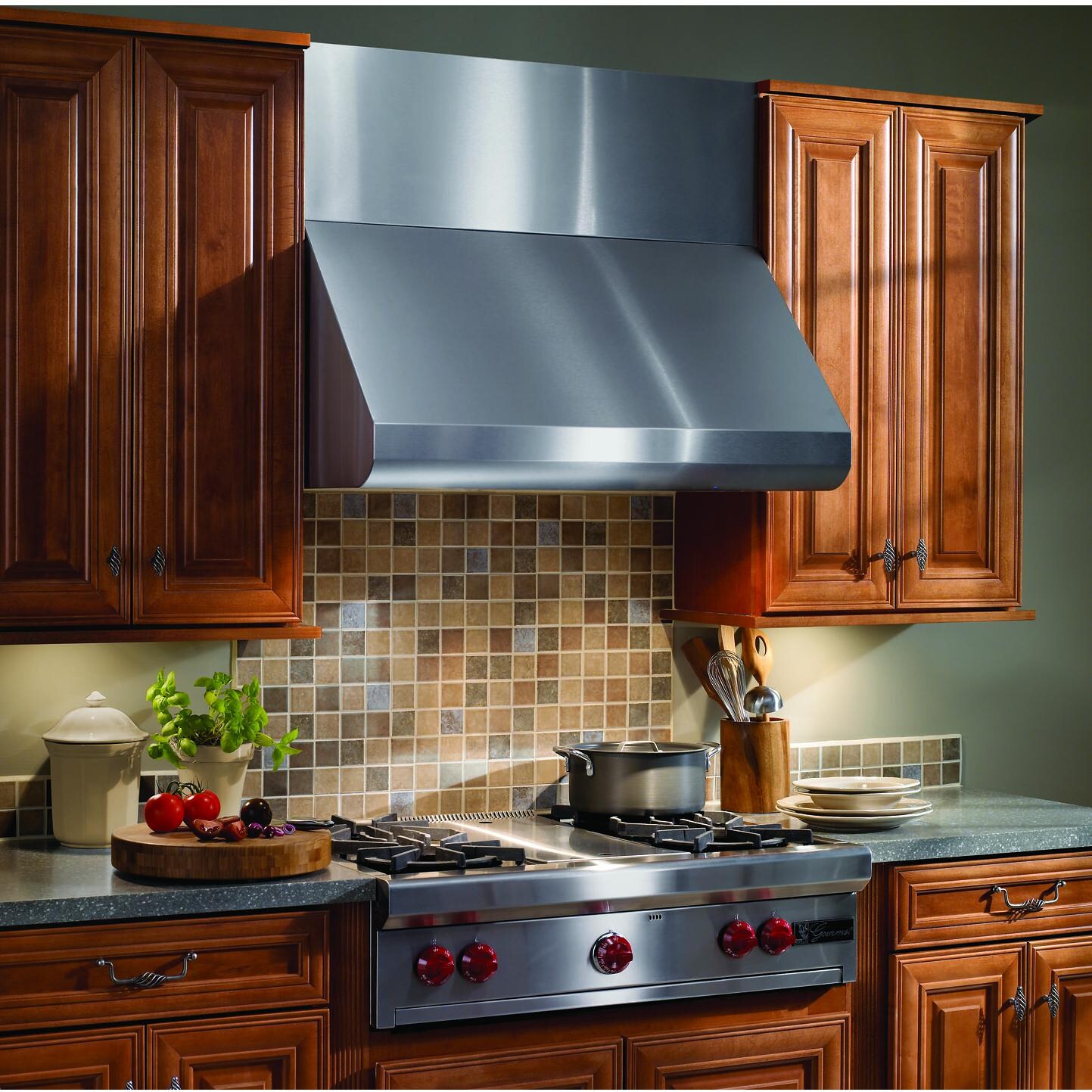 Broan 42-Inch Professional Hood - Lifestyle With Duct Cover thumbnail