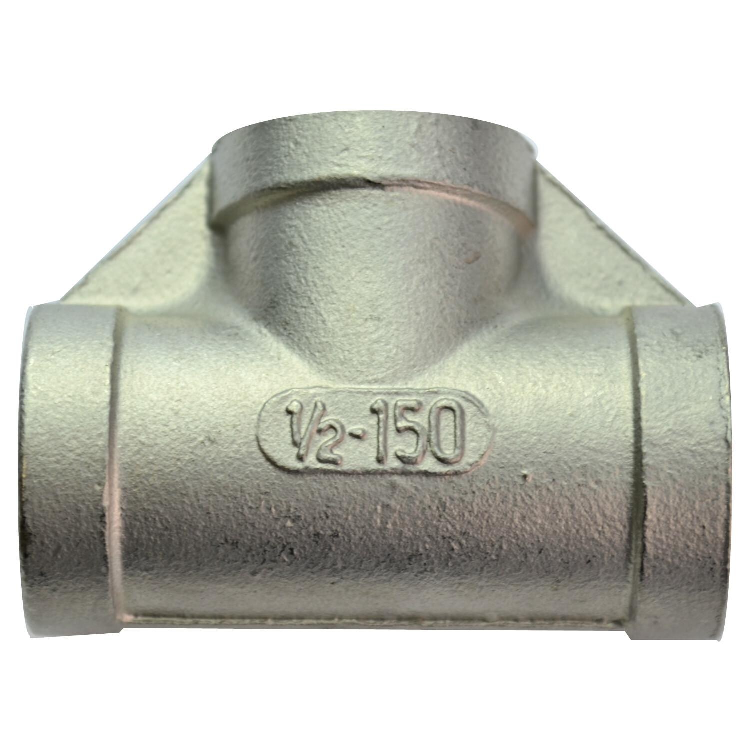 The Outdoor Plus 1/2-Inch Female Stainless Steel T Joint
