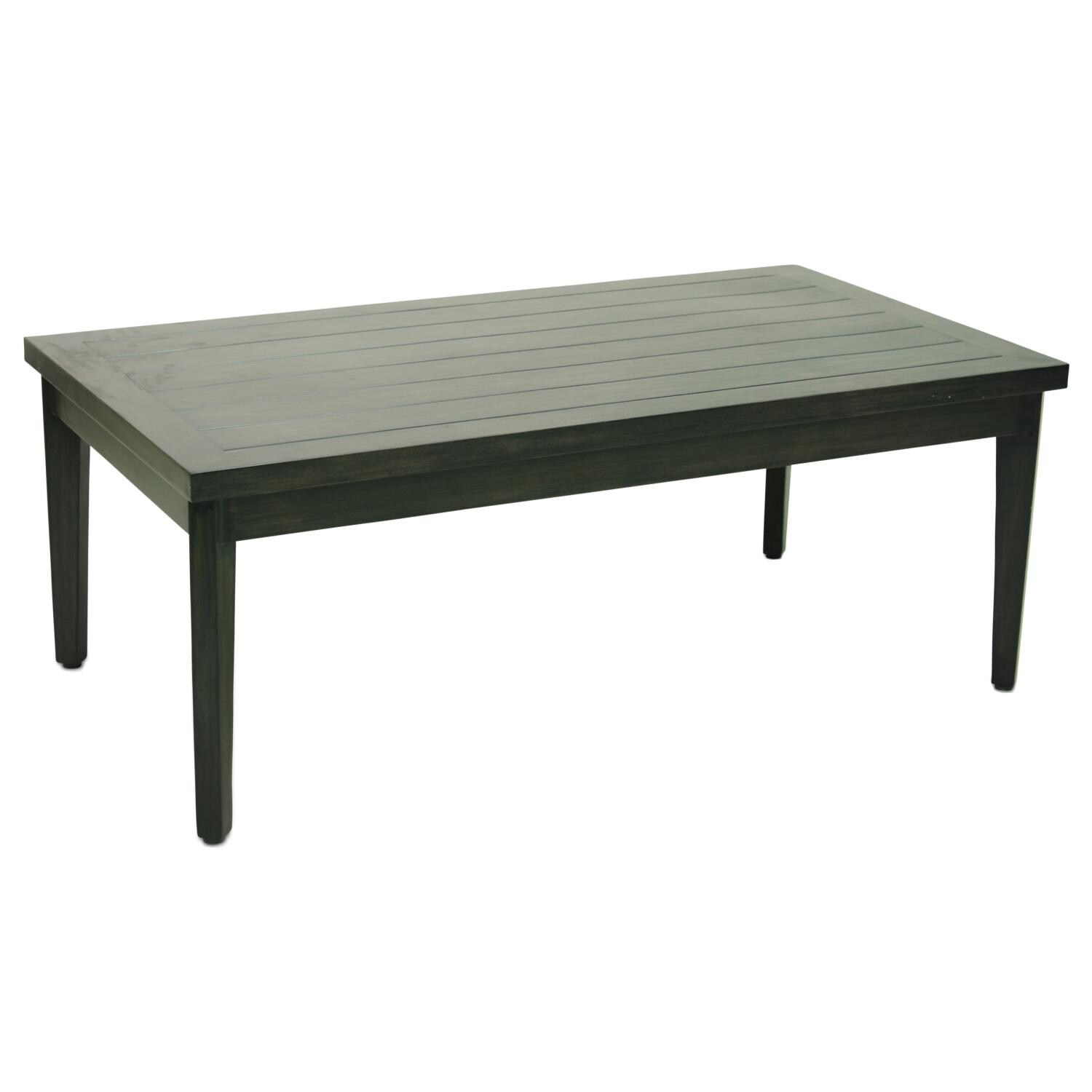 Plank & Hide Adeline Rectangular Aluminum 46 X 25 Inch Patio Coffee
