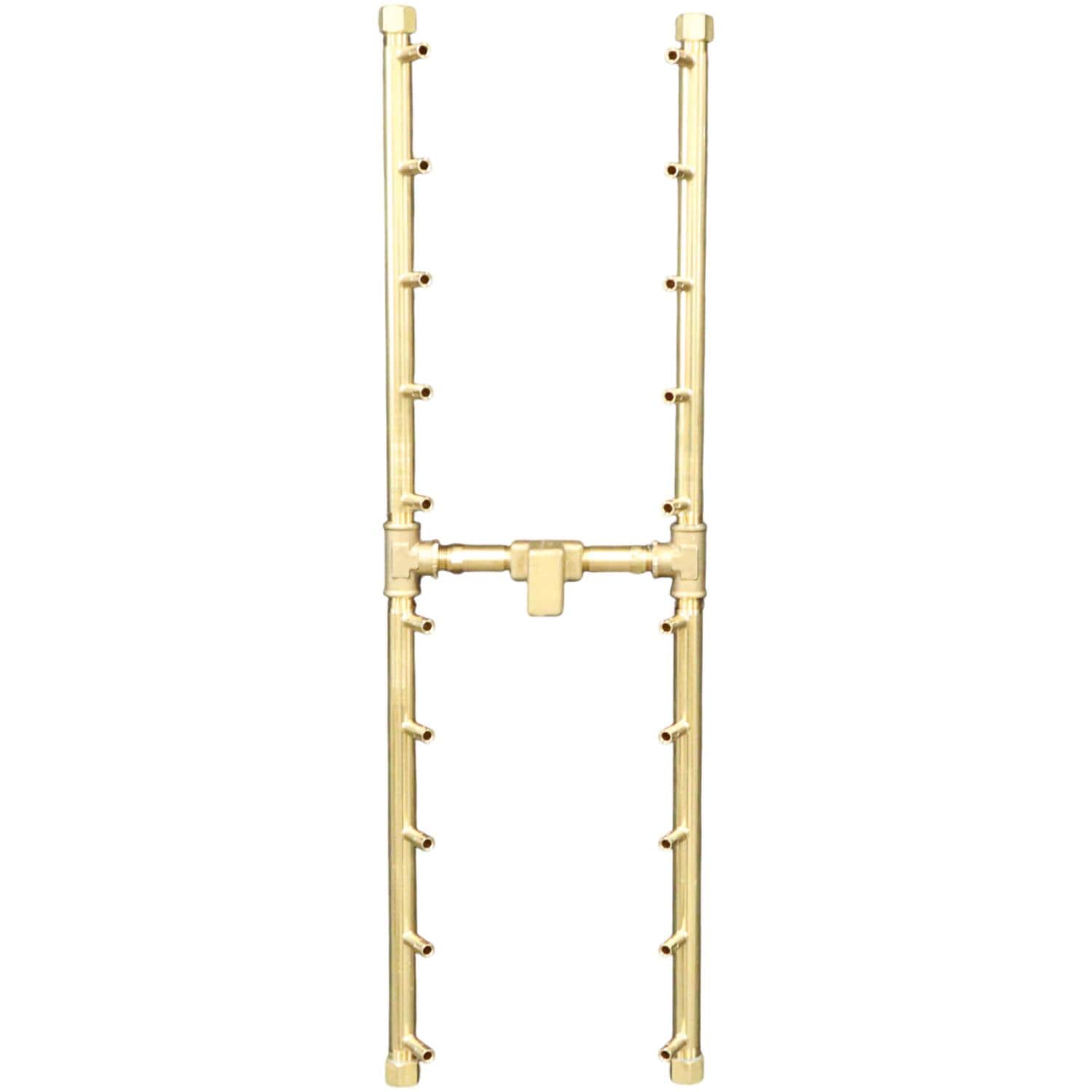 Warming Trends 30 X 9 Inch H-Style Brass Natural Gas/Propane Burner