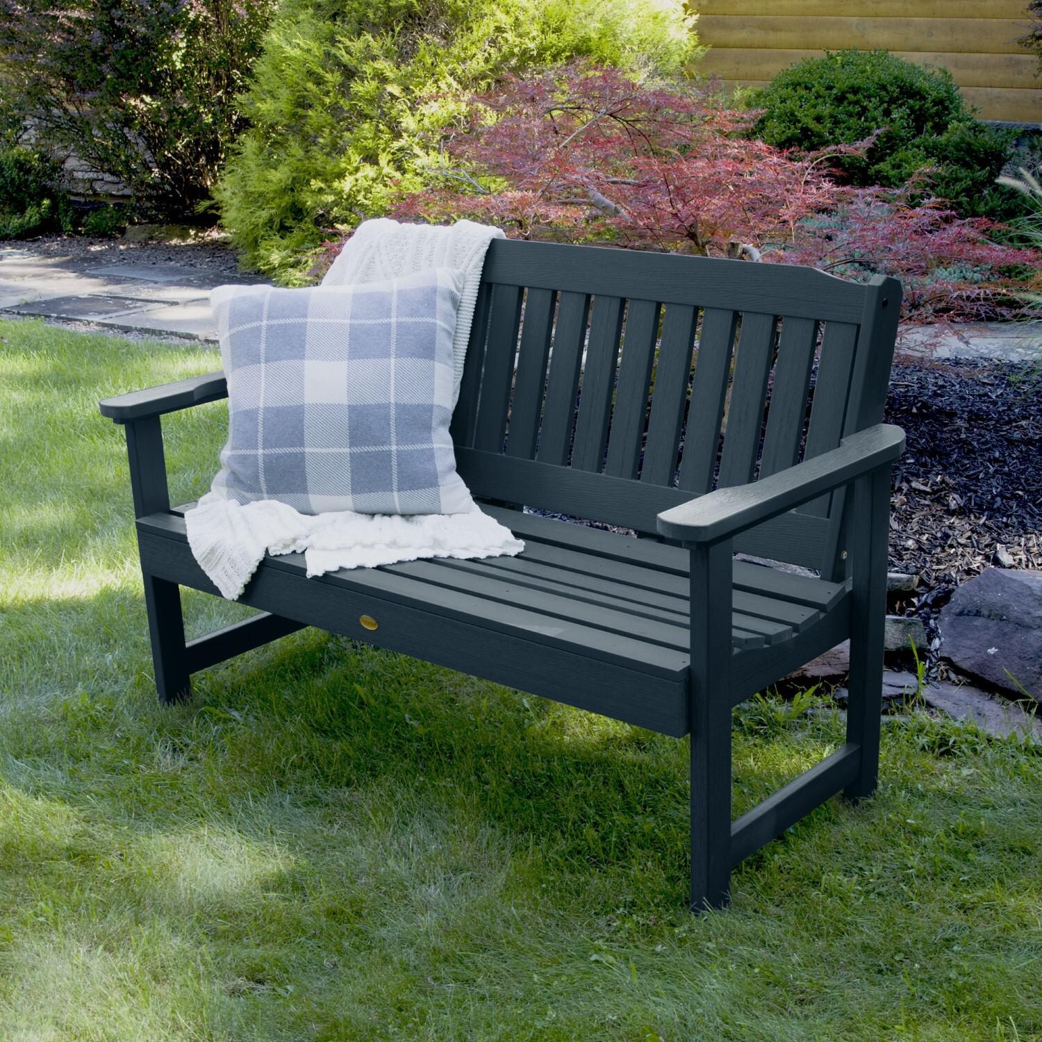 Lakeview 4-Foot Hart Lane Garden Bench - Federal Blue thumbnail
