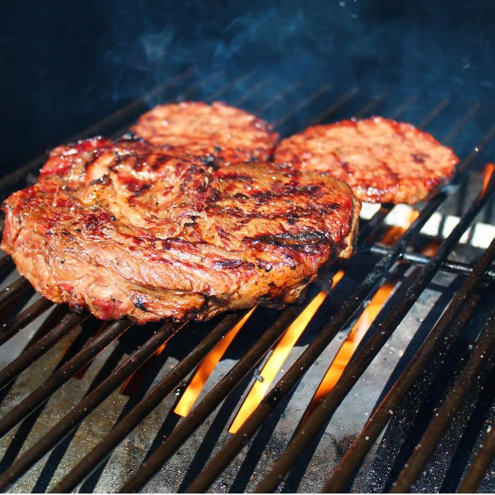 Louisiana Grills LG700 Pellet Grill On Cart - Searing Steak Over the Flame Broiler thumbnail