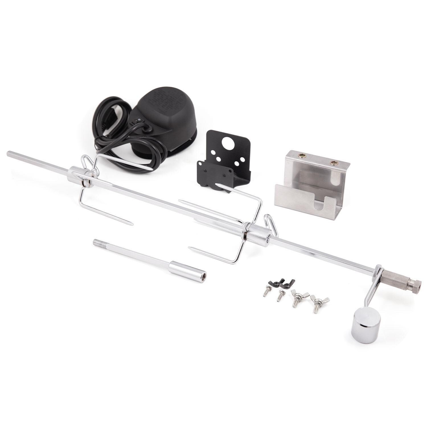 Broil King 60669 Deluxe Pellet Rotisserie Kit - Materials Included (Charger, Mount, & Screws) - White Background thumbnail