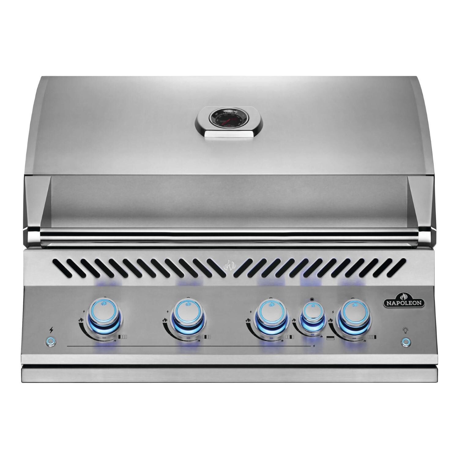 Napoleon 700 Series 5-Burner 32-Inch Built-In Natural Gas Grill w/ Rotisserie & SafetyGlow - BIG32RBNSS-1