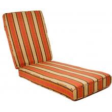 Sunbrella Dimone Flame Long Outdoor Replacement Chaise Lounge Cushion W/ Piping By BBQGuys