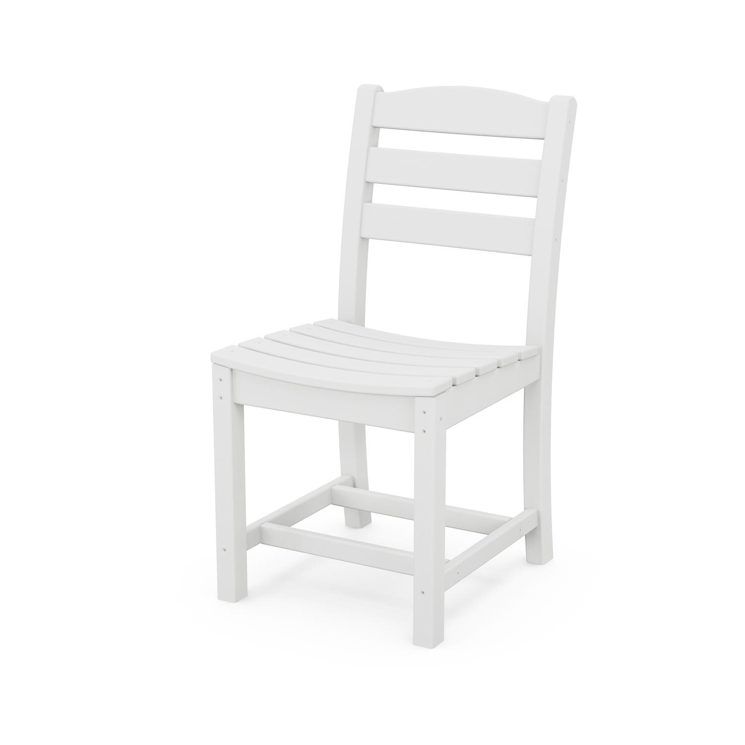 POLYWOOD La Casa Cafe White Dining Side Chair thumbnail