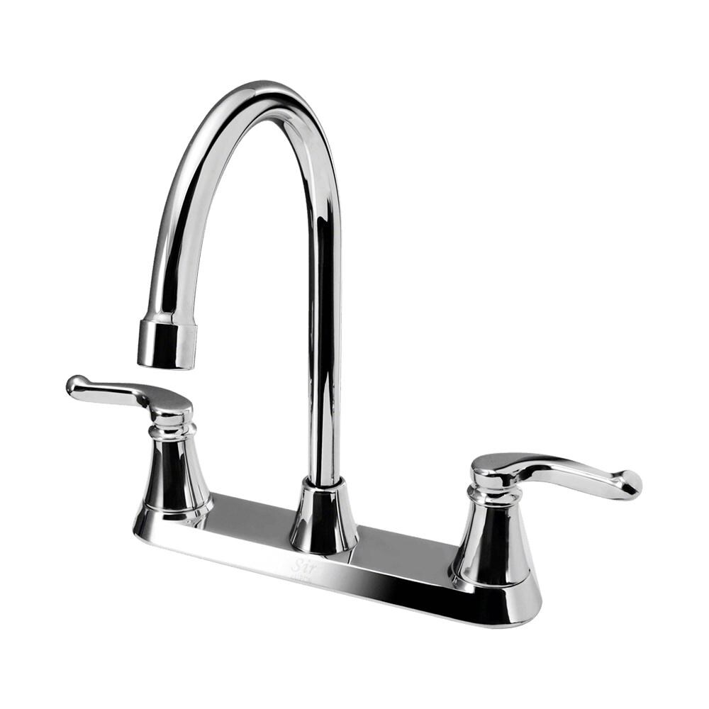 SIR Faucets Double Handle Kitchen Faucet - Chrome thumbnail