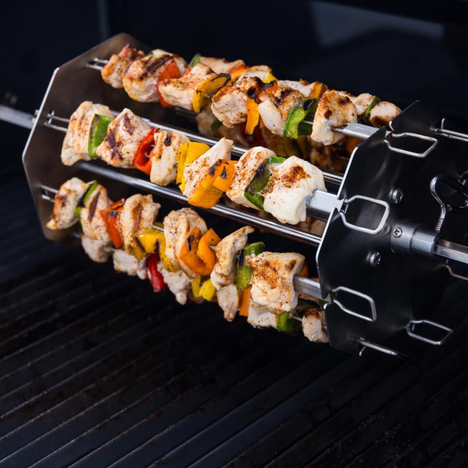 バーベキュー・調理用品 Broil King Roasting Rack and Skewer Rack Broil King Stainless Steel Rotisserie Skewers - 64838 : BBQGuys
