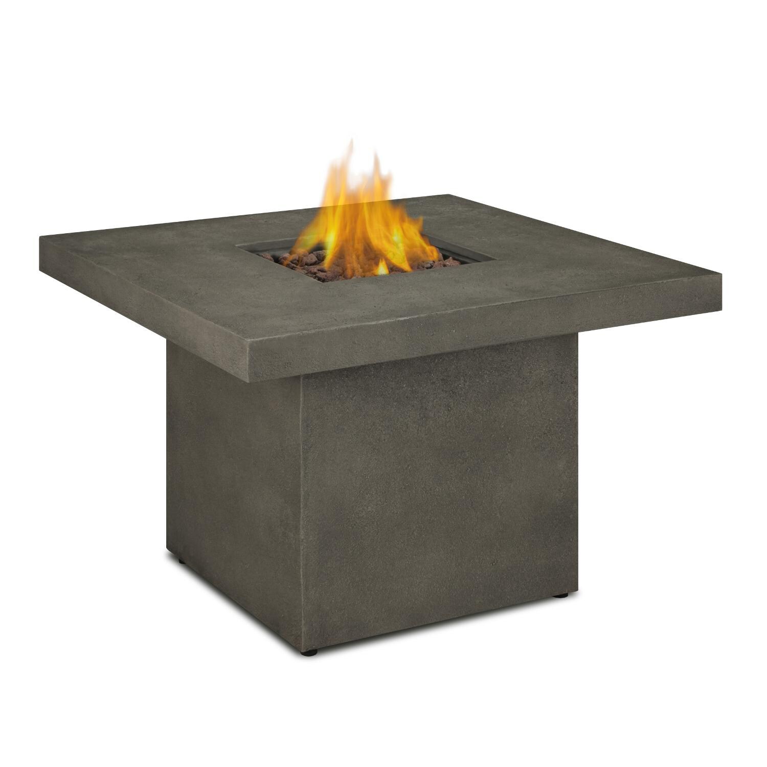 Ventura Square Glacier Gray Fire Table thumbnail
