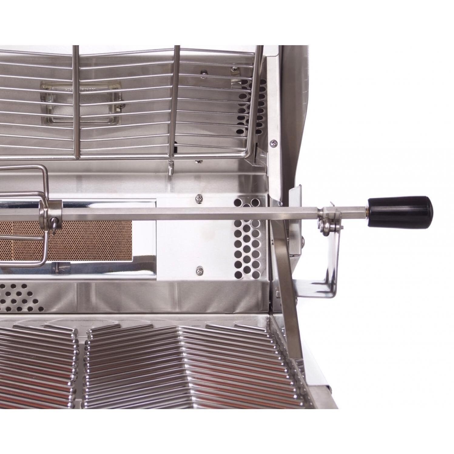 Cal Flame 5 Burner Convection Built In Gas Grill - Rotisserie Spit Rod Handle thumbnail