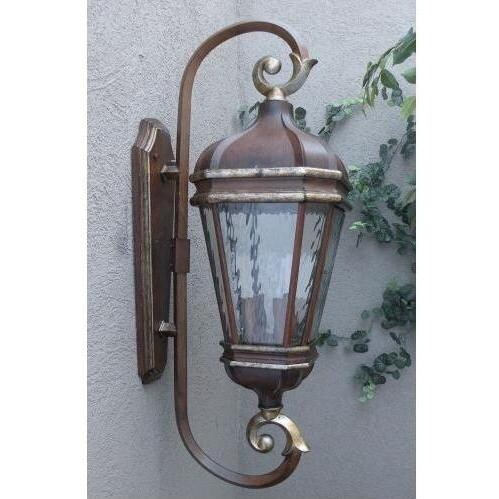 Gallery Series Lighting Magnolia Place Cast Aluminum Gas Light, Electric - Walnut