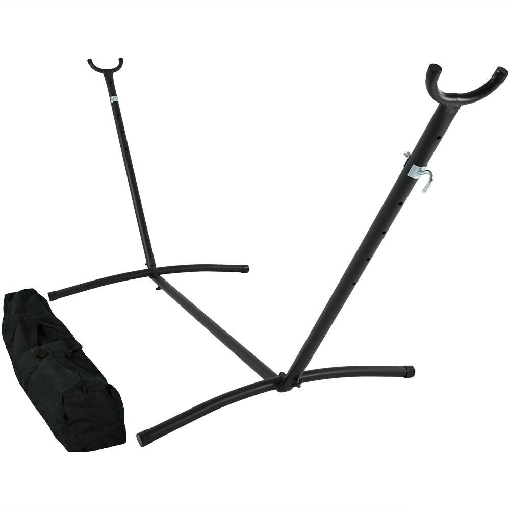 Sunnydaze Decor Brazilian Portable Hammock Stand w/ Carrying Case - Black - UN9HS-Black image