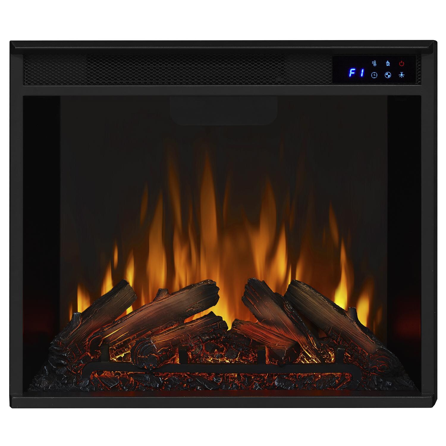 Real Flame - 7930E-W - Valmont 75-Inch Electric Fireplace Entertainment Center - White - Orange Flame thumbnail