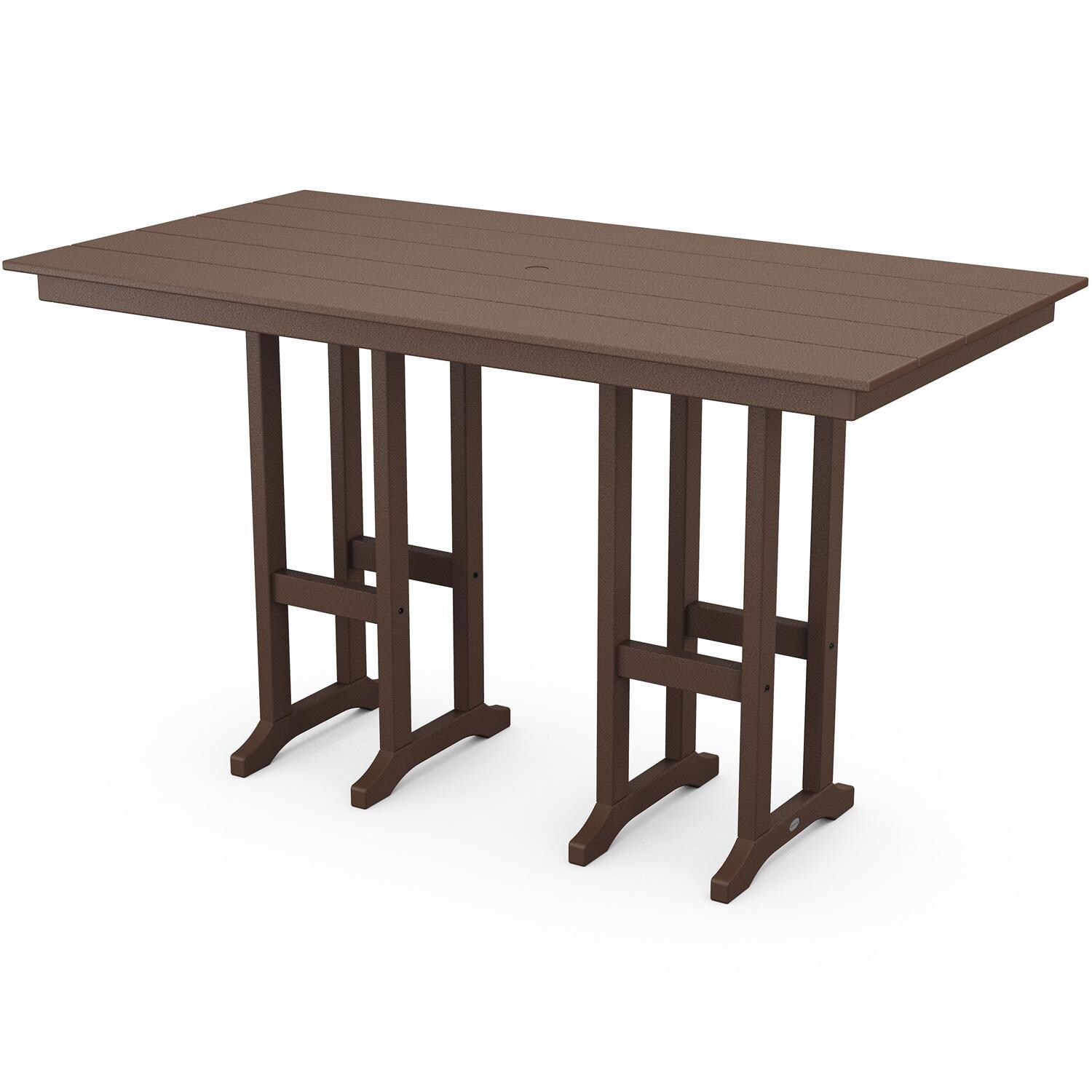 POLYWOOD FBT3772MA Lakeside 37 X 72-Inch Farmhouse Bar Table - Mahogany thumbnail