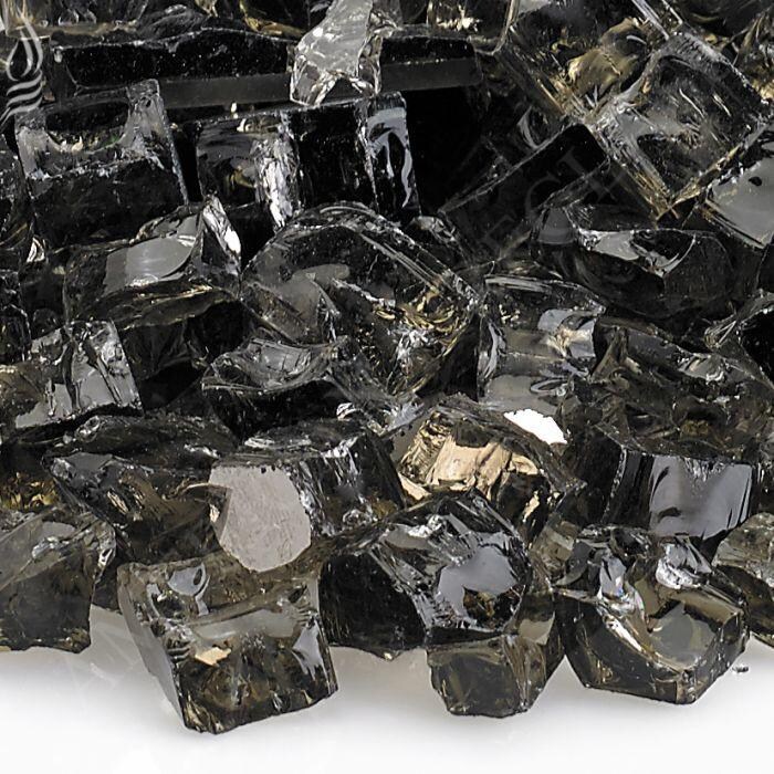 BBQGuys Signature 1/2-Inch Bronze Reflective Fire Glass - 10 Pounds