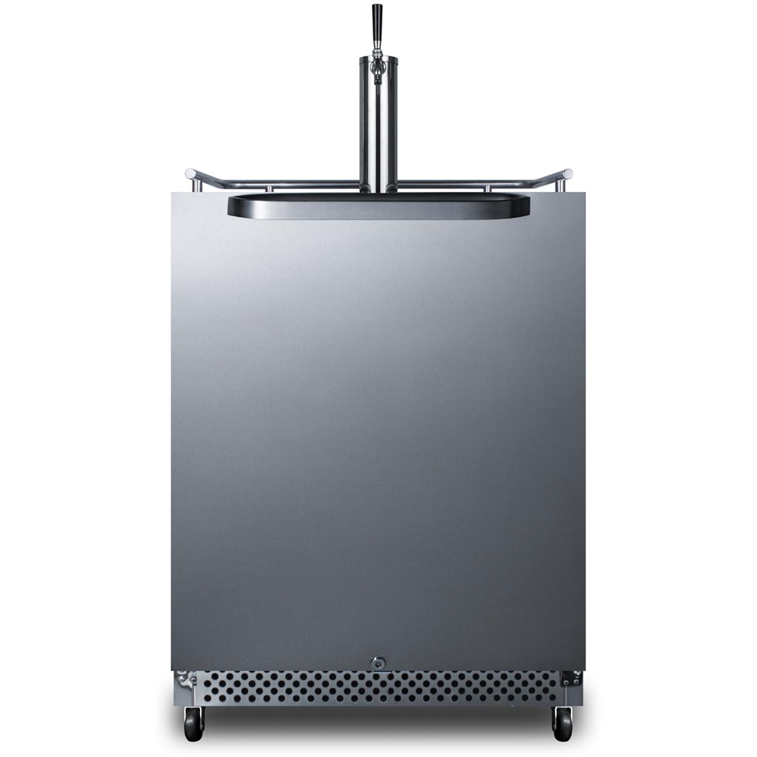 Summit Commercial SBC695OSWKD 24-Inch 6.04 Cu. Ft. Outdoor Rated Single Tap Wine Dispenser / Winerator - Front thumbnail