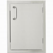 BBQGuys Kingston Series 17-Inch Stainless Steel Right-Hinged Single Access Door - Vertical image