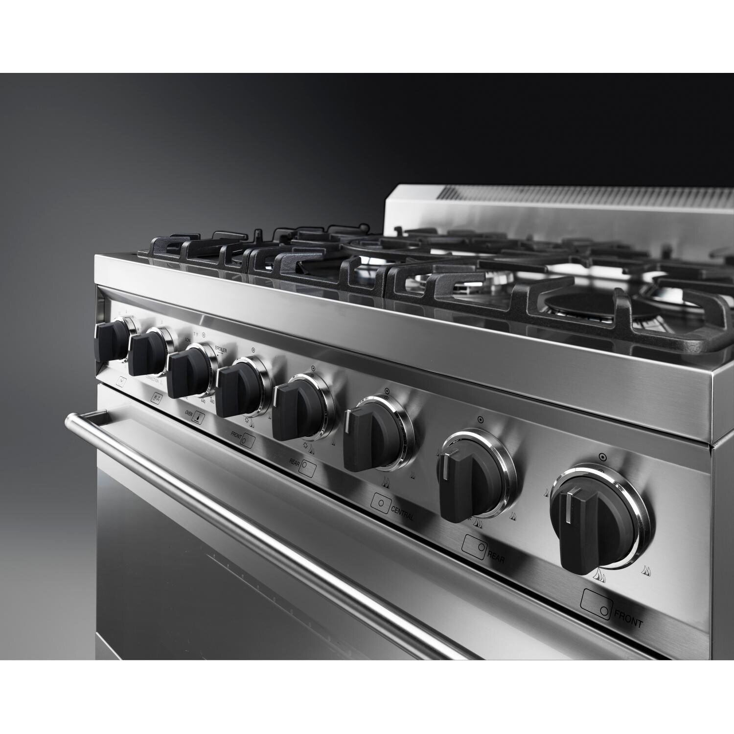 Smeg Classic 30Inch 5Burner Natural Gas Range Stainless Steel