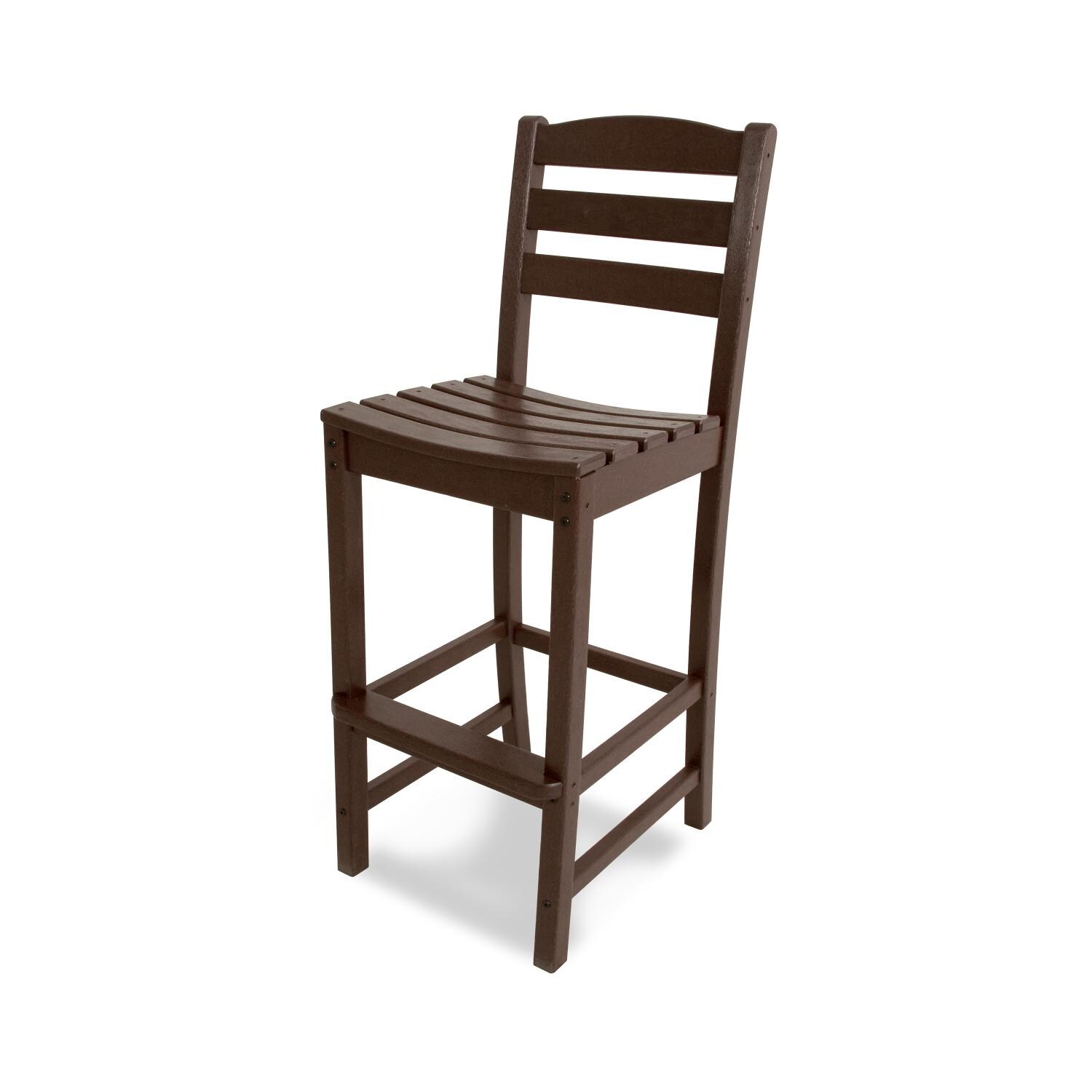 POLYWOOD La Casa Cafe Patio Bar Stool - Mahogany thumbnail