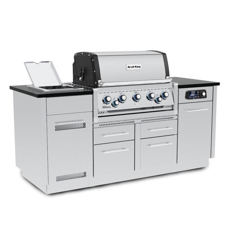 Broil King 698887 Imperial QS 590I Natural Gas Grill - Angled - White Background thumbnail