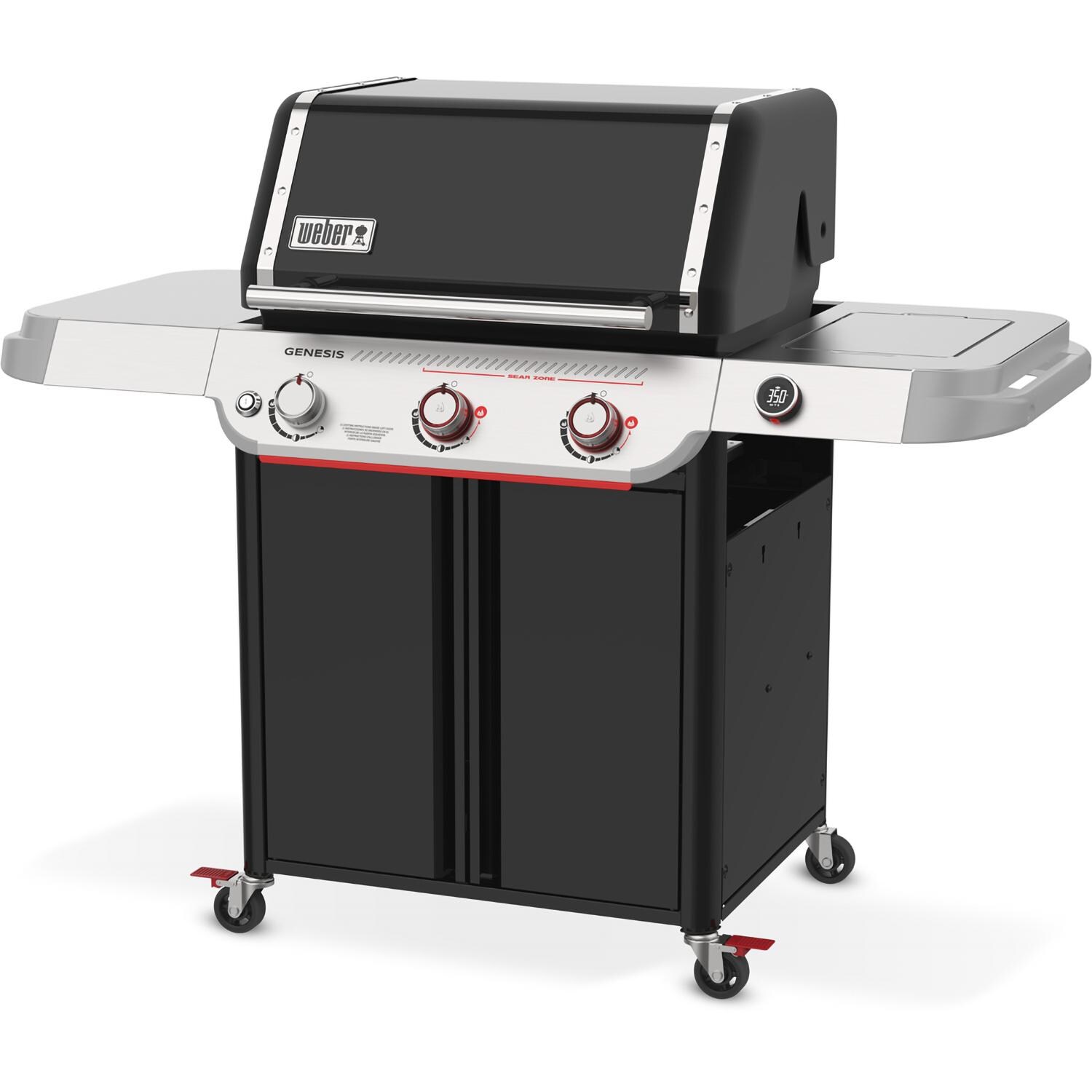 Weber Genesis EX-325W Propane Gas Grill - Black - 1501822 - Angled Left - White Background thumbnail
