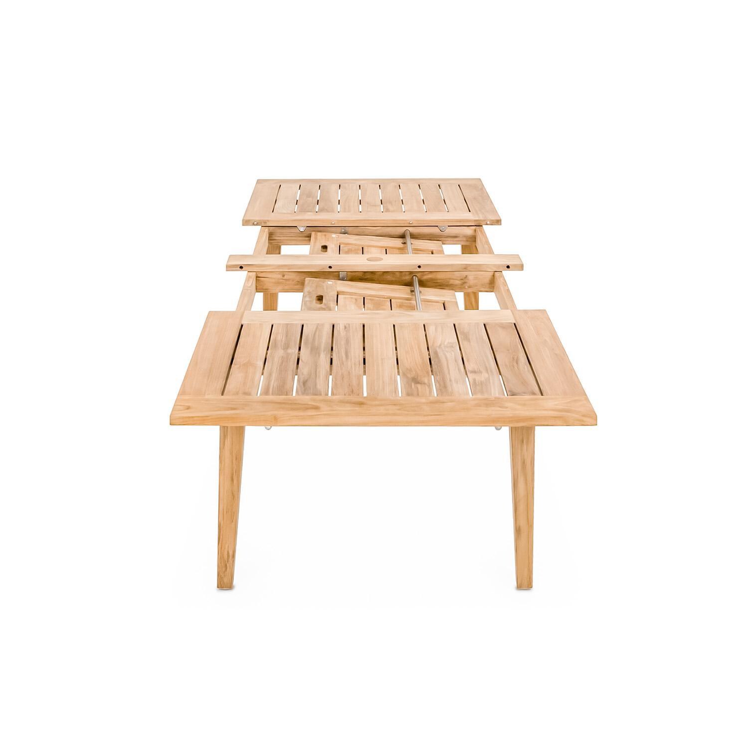 Teak + Table Paros/Friday Expansion 7 Piece Dining Set - Double Expansion - White Background thumbnail