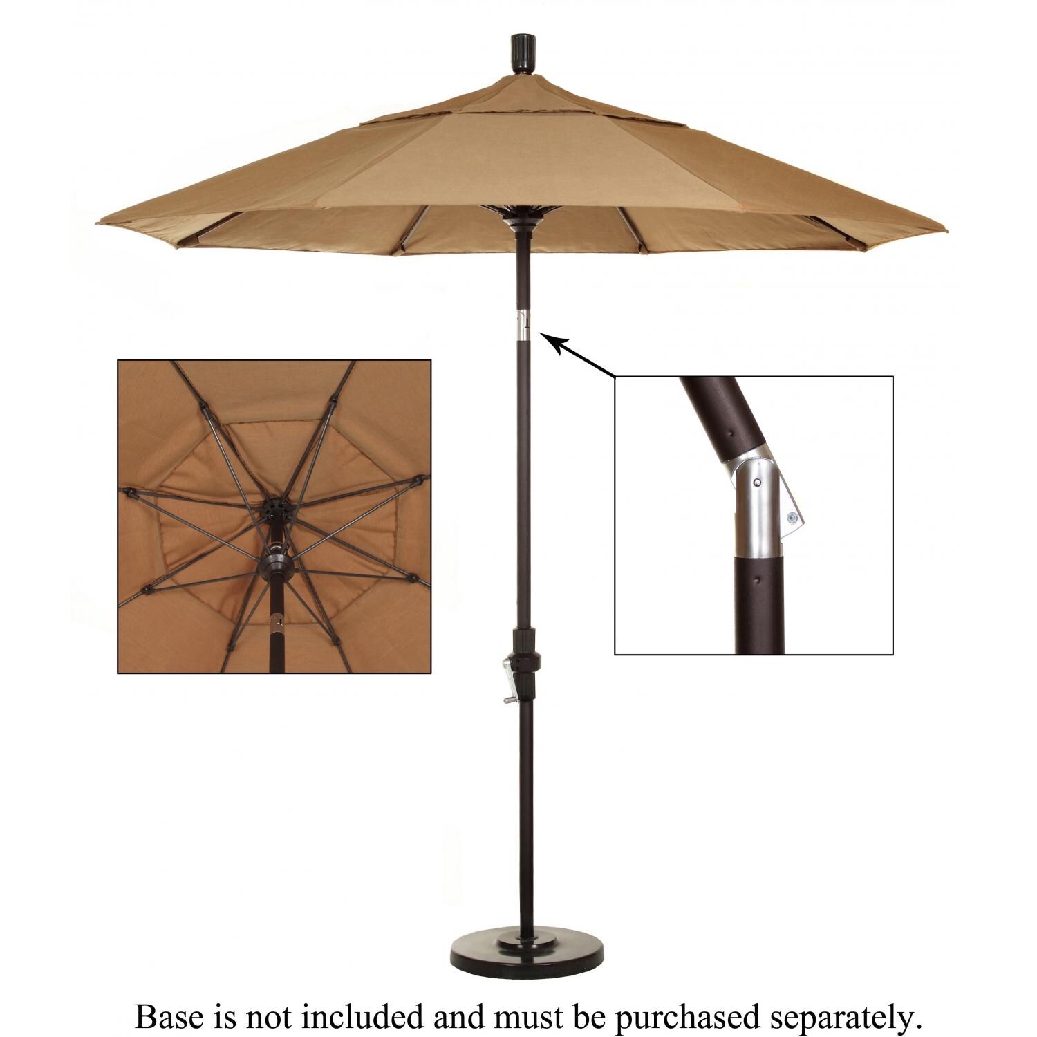 7.5 ft aluminum patio umbrella - cork : ultimate patio 7.5 ft aluminum patio umbrella - cork : ultimate patio