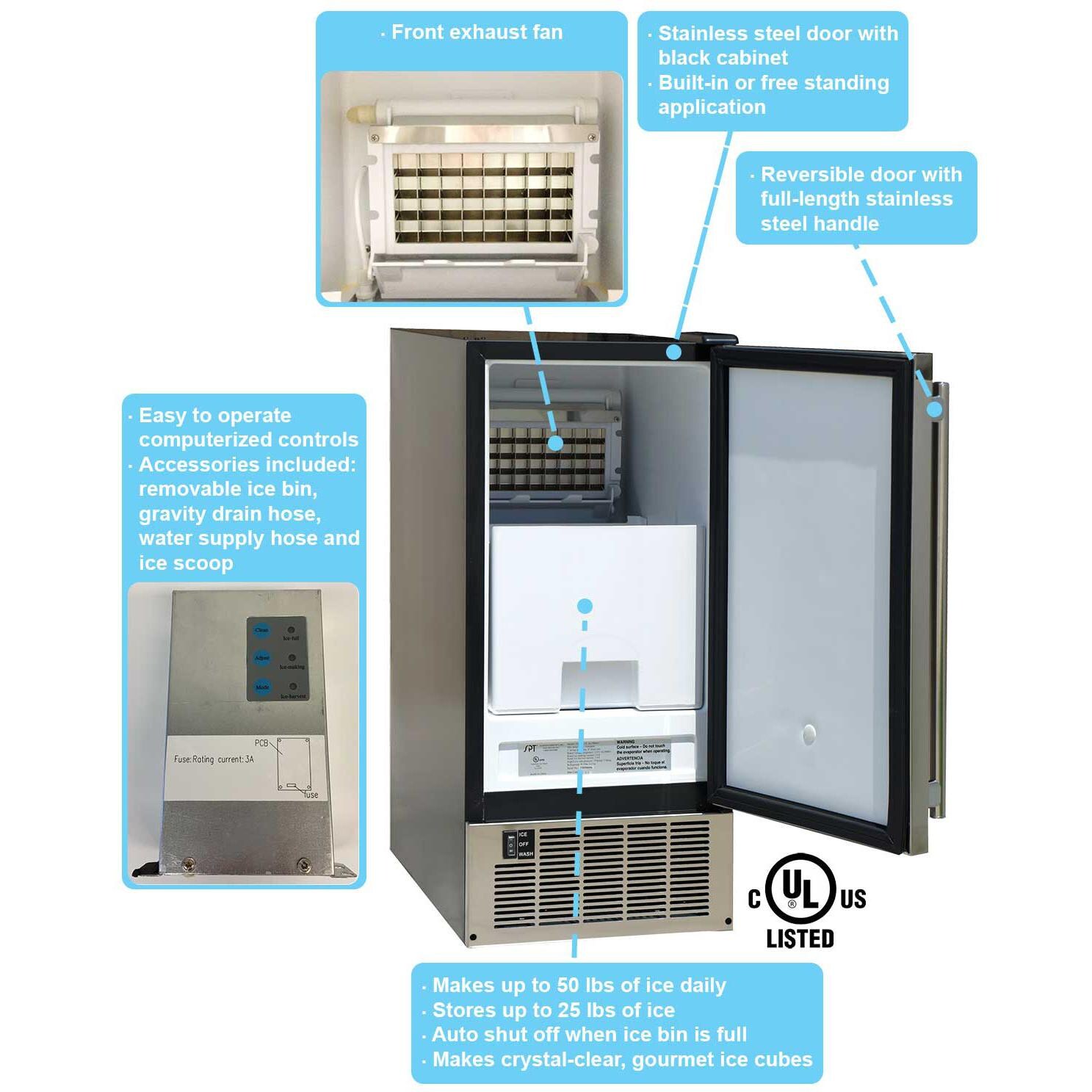 Sunpentown IM-600US Ice Maker - Details thumbnail