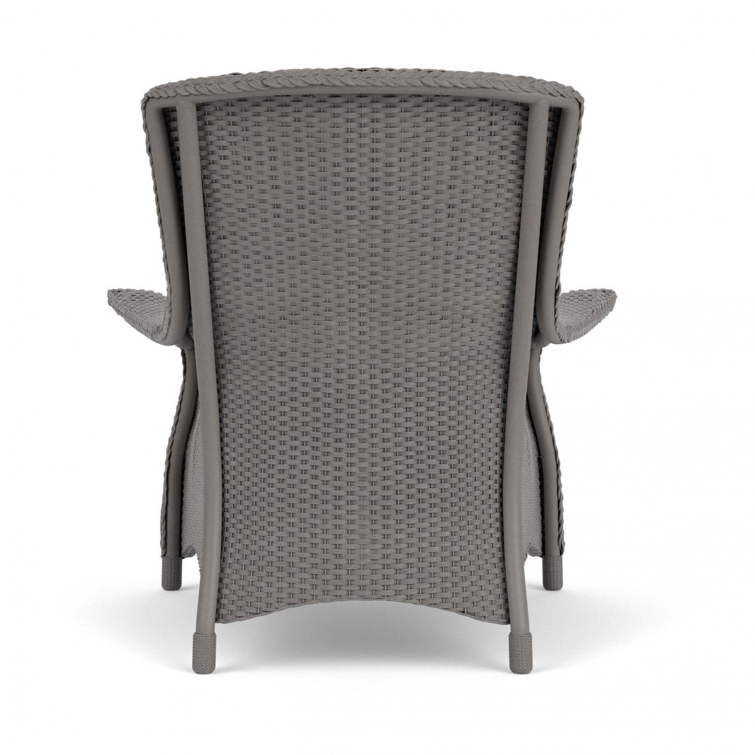 Lloyd Flanders Mandalay Lounge Chair in Pewter Finish with Remy Cloud fabric - Back thumbnail