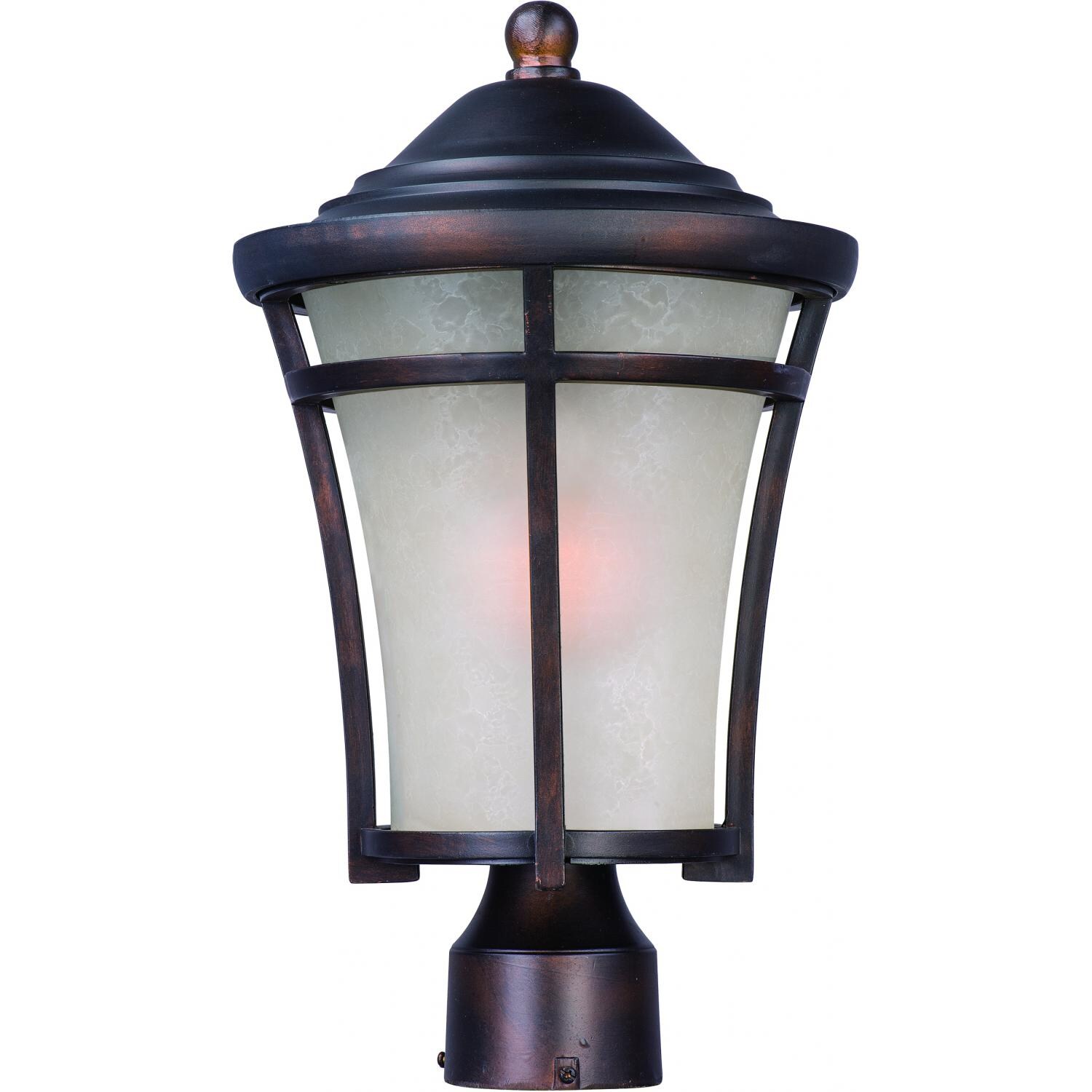 Maxim Balboa DC One Light 17-Inch Outdoor Post Light - Copper Oxide - 3800LACO