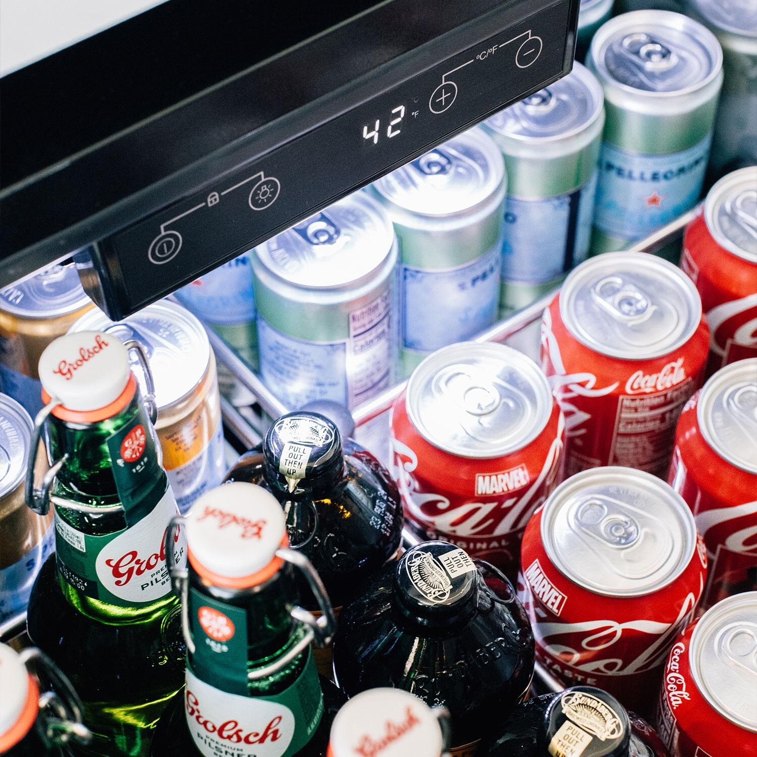 Summerset RFR-24DR2-A 24 Inch Outdoor Rated Double Drawer Refrigerator - Open View - Full - Detail thumbnail