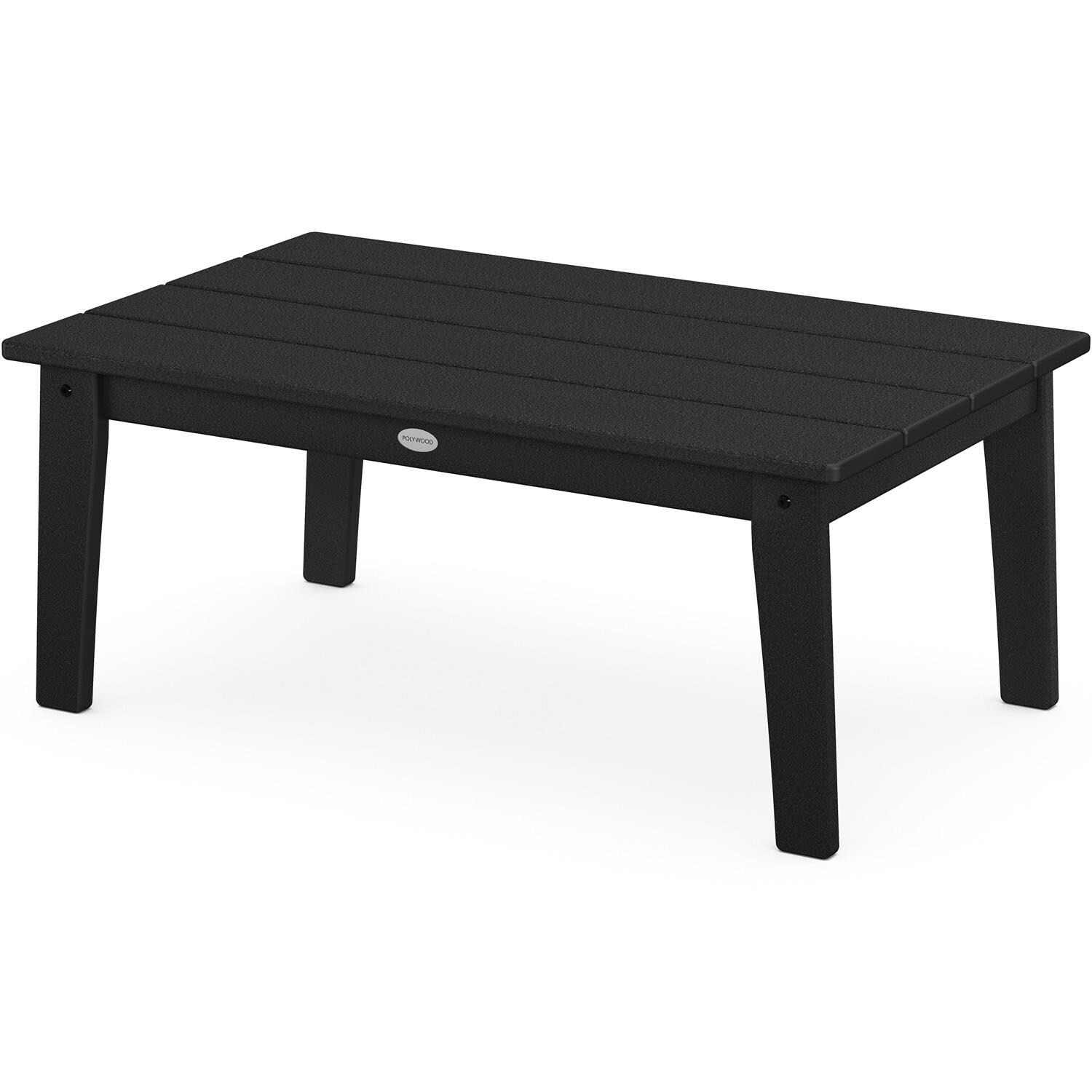 POLYWOOD CTL2336BL Lakeside 22 X 36-Inch Coffee Table - Black thumbnail