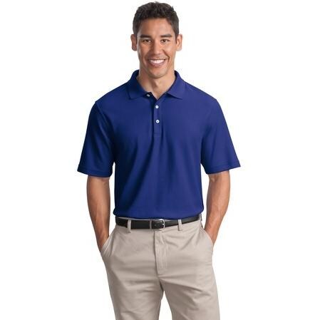 Port Authority EZCotton Pique Polo Shirt - Cobalt Blue