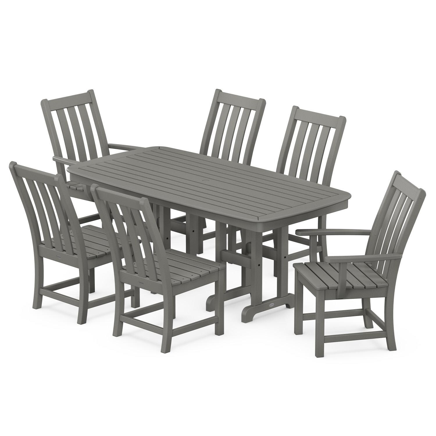 POLYWOOD PWS625-1-GY Vineyard 7-Piece Dining Set thumbnail