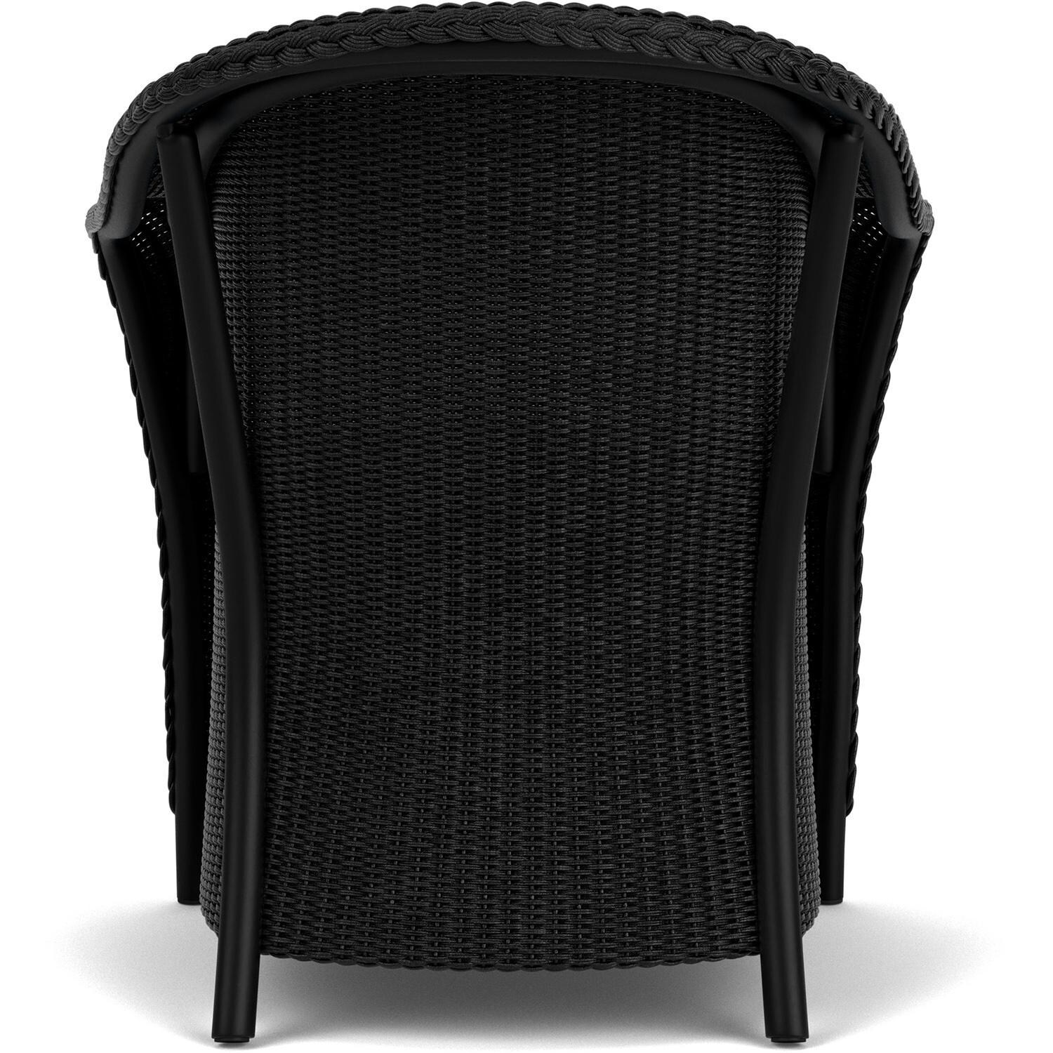 Lloyd Flanders Reflections Dining Armchair W/ Padded Seat in Ebony Finish - Back thumbnail
