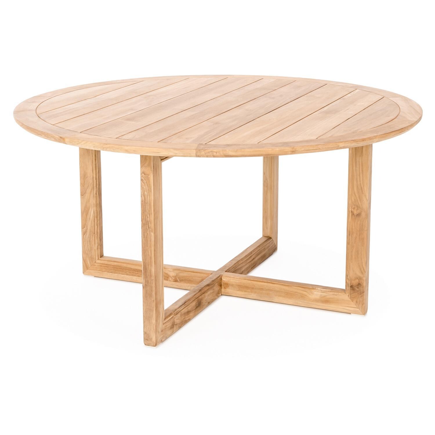 Teak + Table Havana/Relax Round 50 Inch 5 Piece - Side View - White Background thumbnail