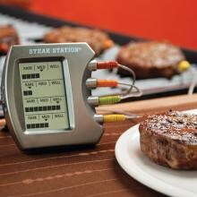 Steak Station Digital Meat Thermometer With Four Probes image