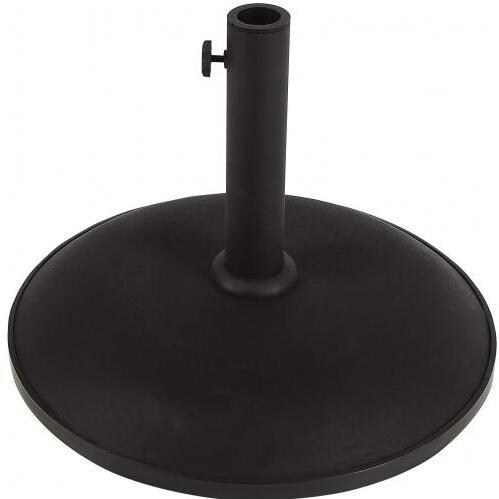 FiberBuilt Round Concrete Umbrella Base White BBQGuys