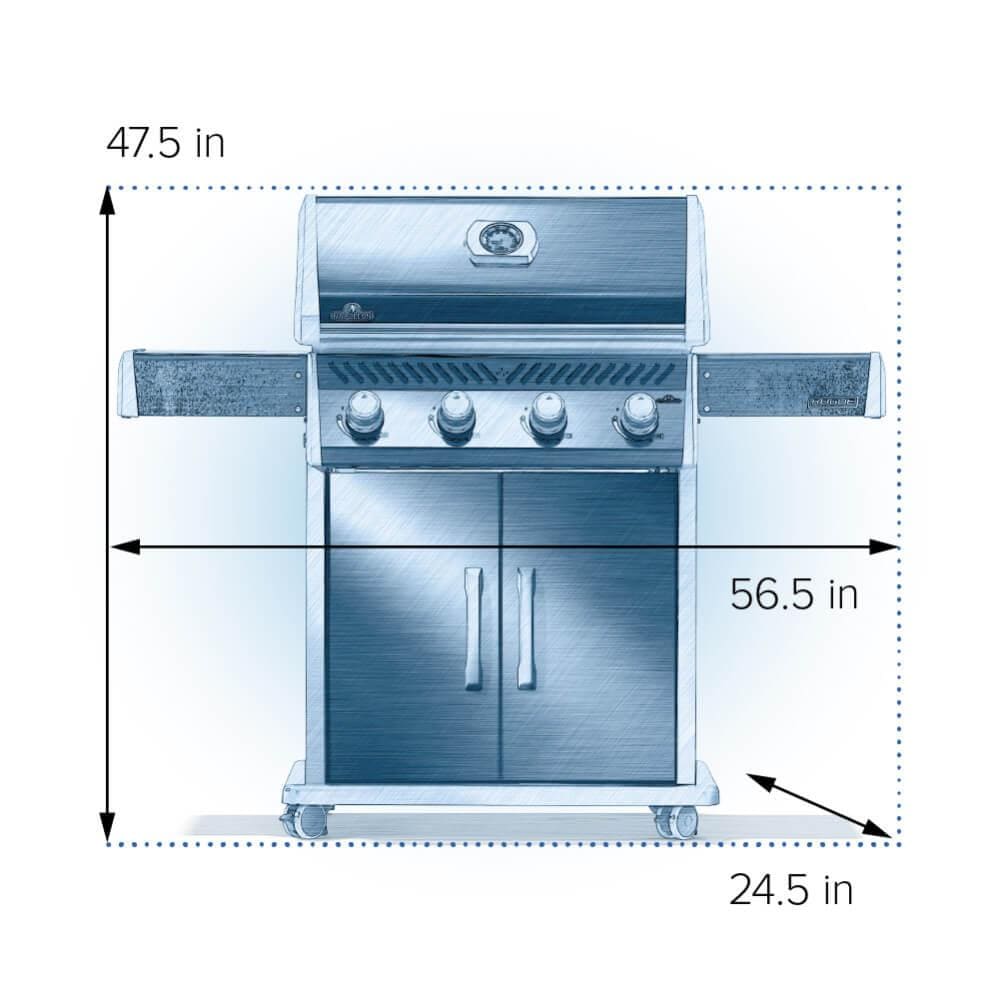 Napoleon Rogue 525 4-Burner Natural Gas Grill w/ Stainless Steel