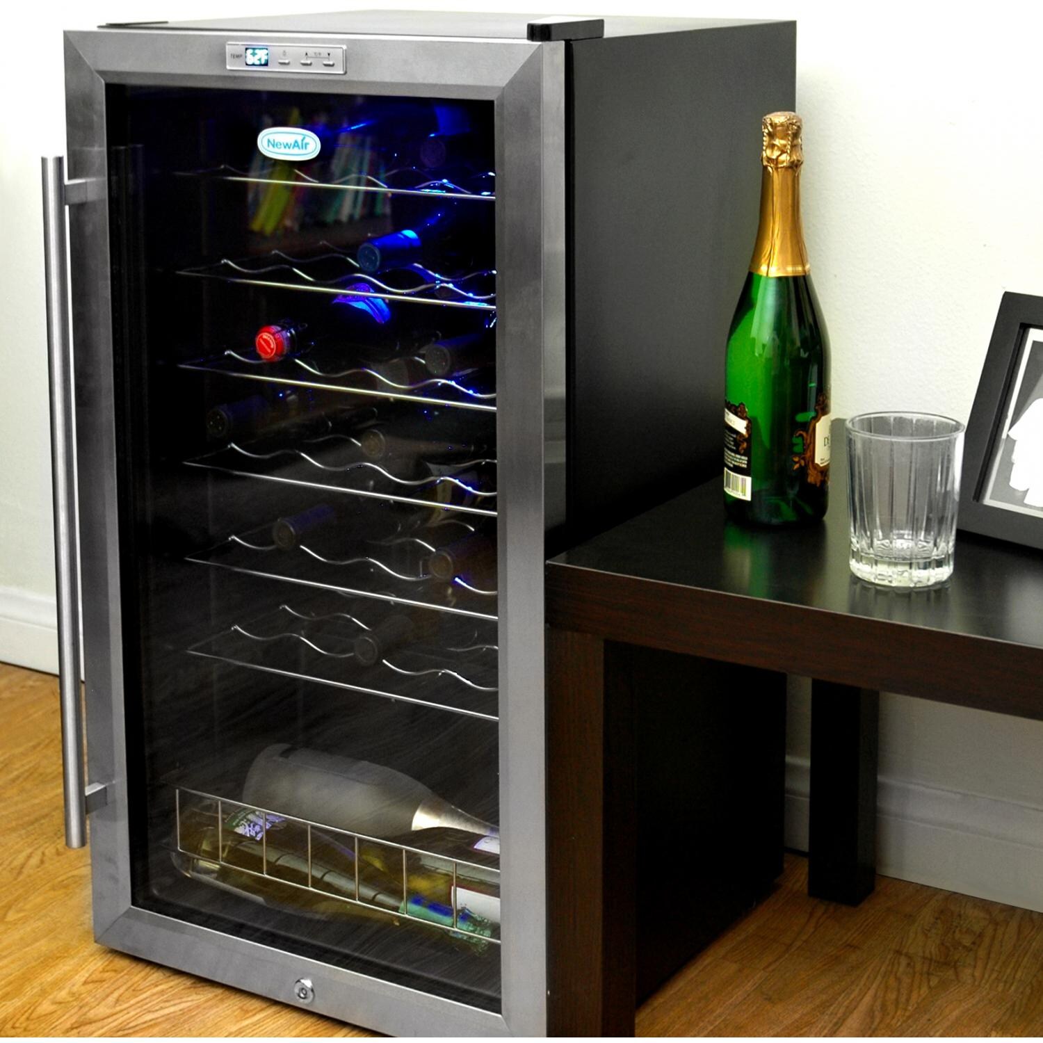 NewAir 33 Bottle Freestanding Single Zone Wine Cooler AWC330E
