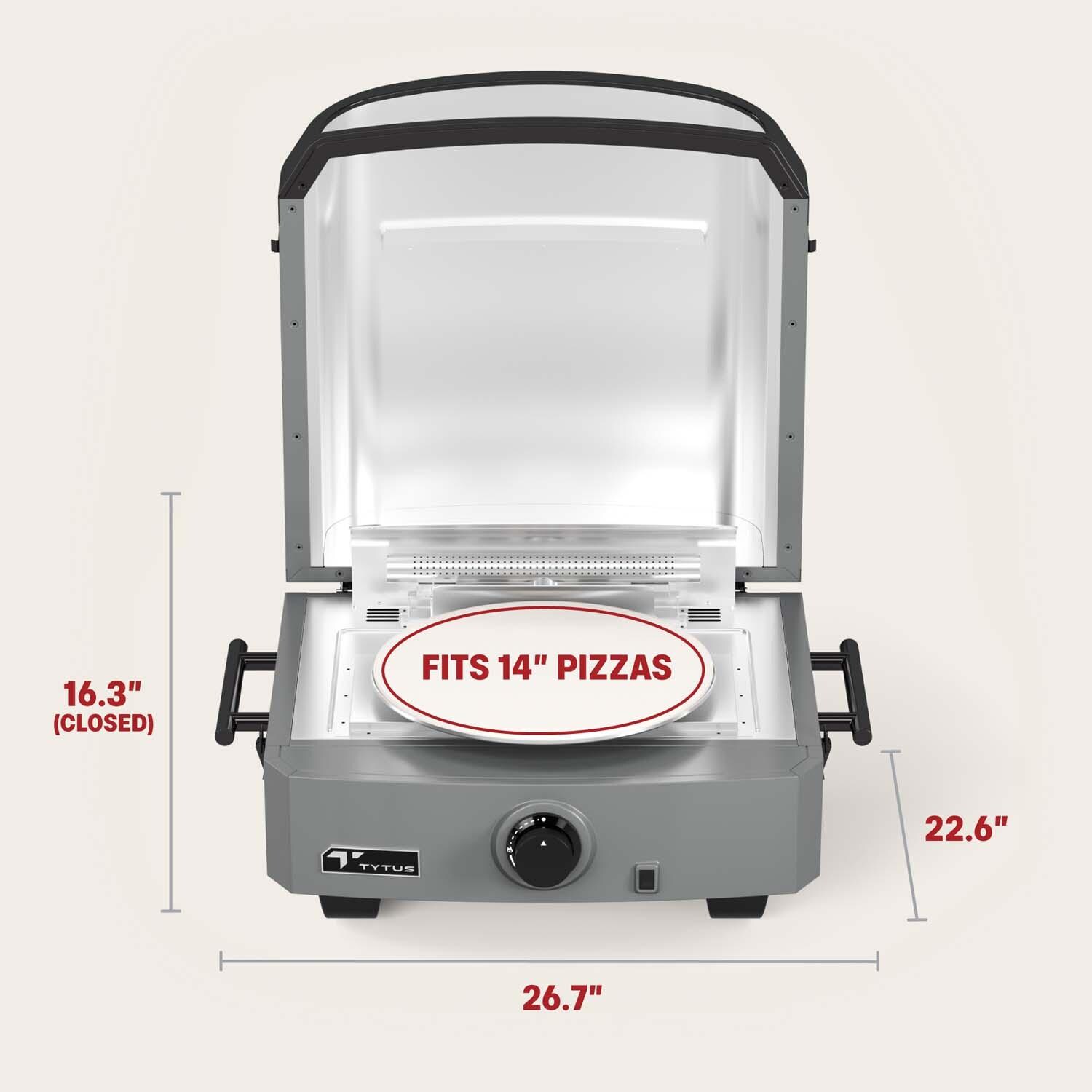 TYTUS TDT-GHS-GPZA Emberwood Propane Pizza Oven - Dimensional thumbnail