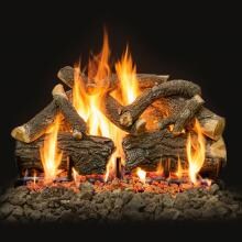 Grand Canyon 30-Inch Arizona Weathered Oak Charred Vented Propane Gas Log Set W/ 2BRN Burner - Manual Safety Pilot image