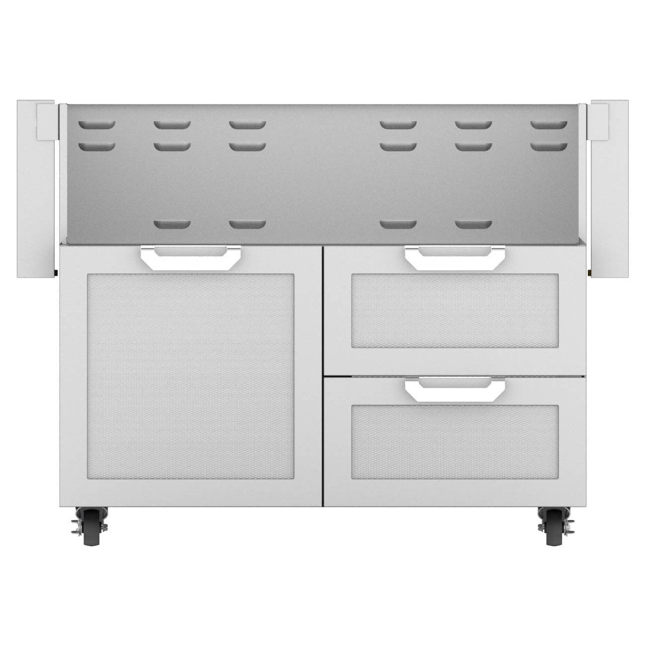 Hestan Double Drawer And Door Tower Cart For 42-Inch Gas Grill - Steeletto - GCR42-SS