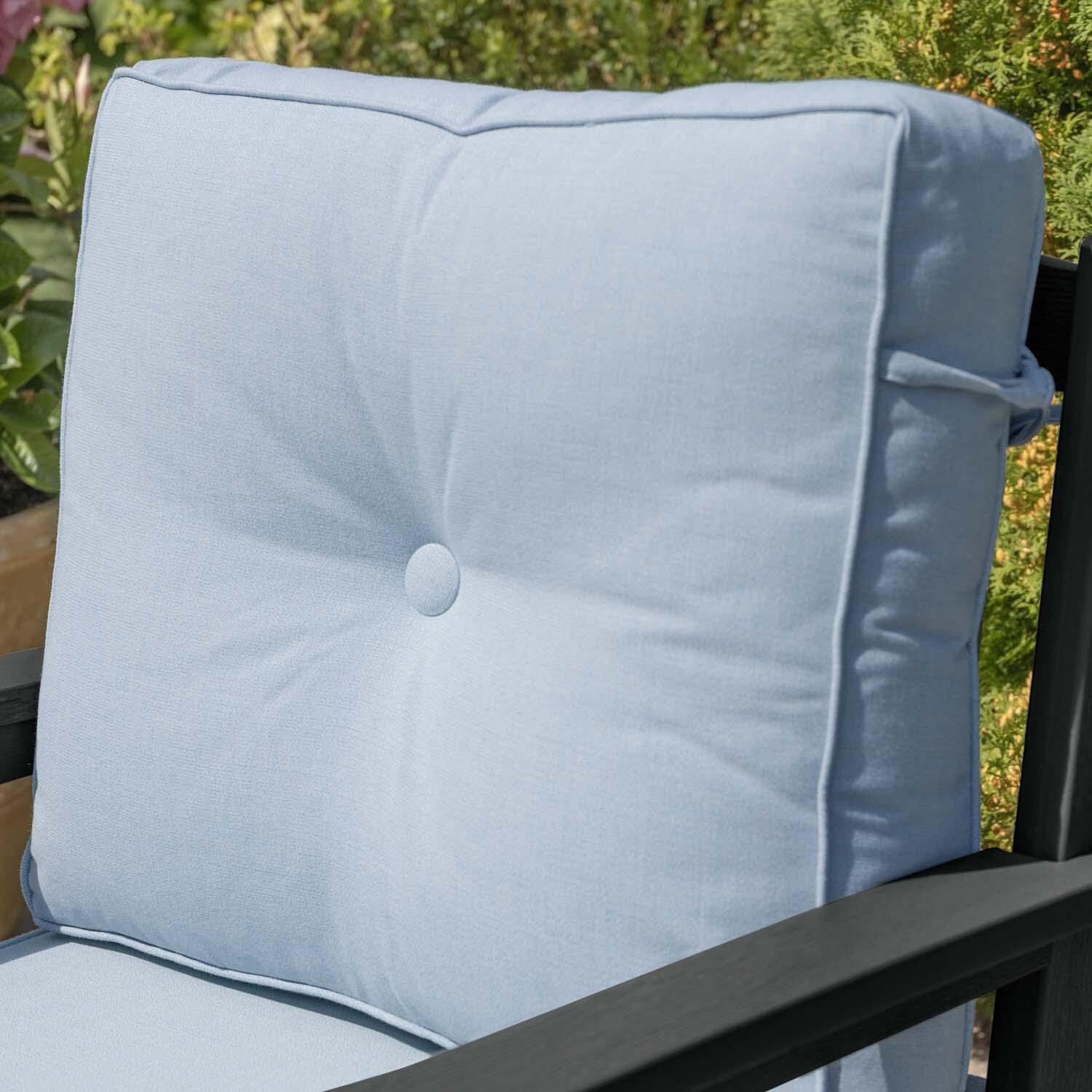 Blushing Bay 3 Pc Recycled Plastic Seating Set in Bliss Dew/Black by Lakeview Outdoor Designs - Cushion - Detail thumbnail