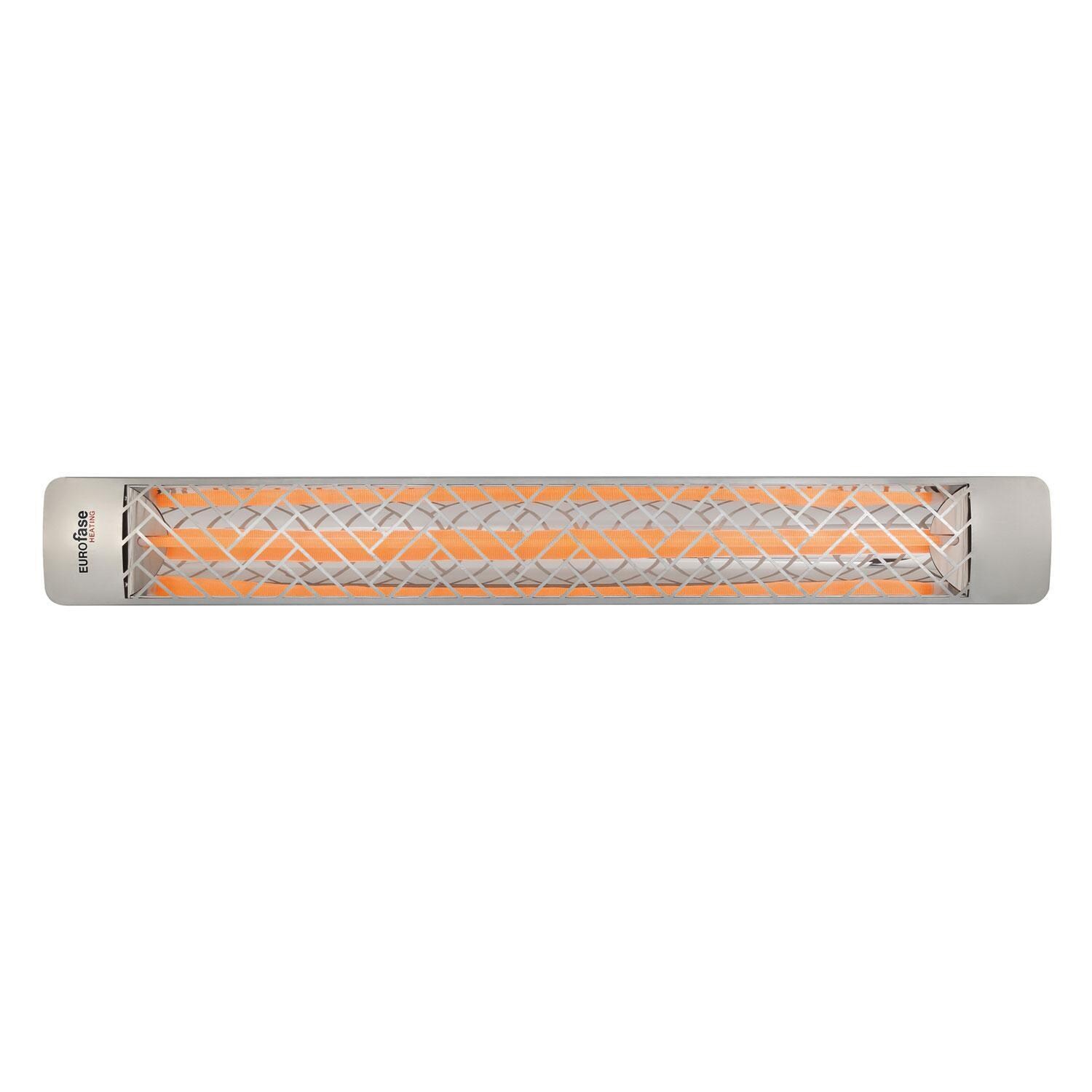Eurofase Chevron Series 61 Inch 3000 Watt Single Element Marine Grade 240V Electric Patio Heater in Stainless Steel - EF30240S1